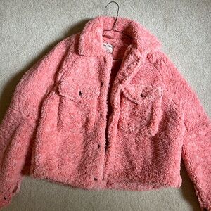 Free people pink jacket size xs